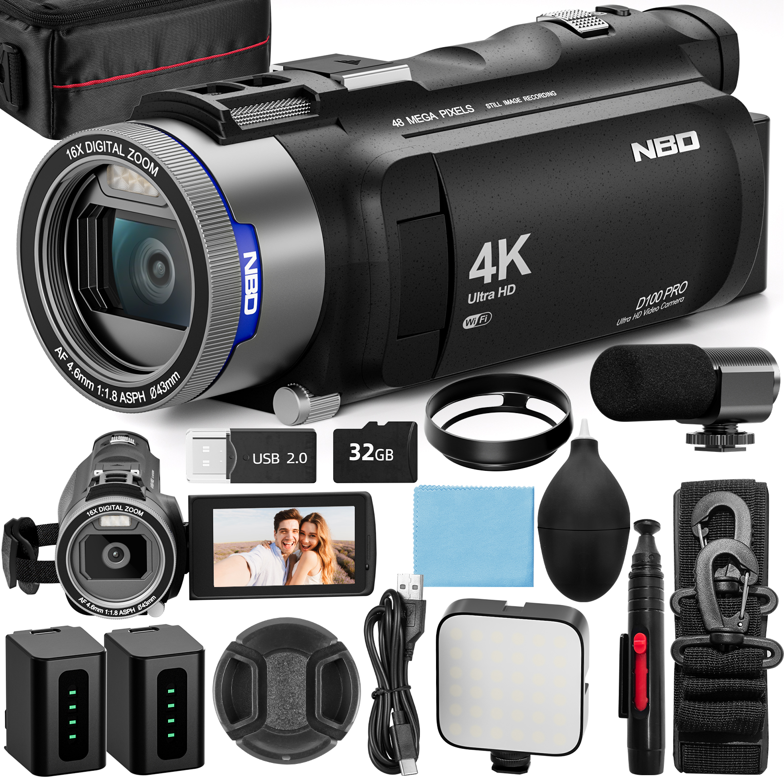 NBD 4K HD&48MP Camcorder Video - Lifestyle Of Korean review and price
