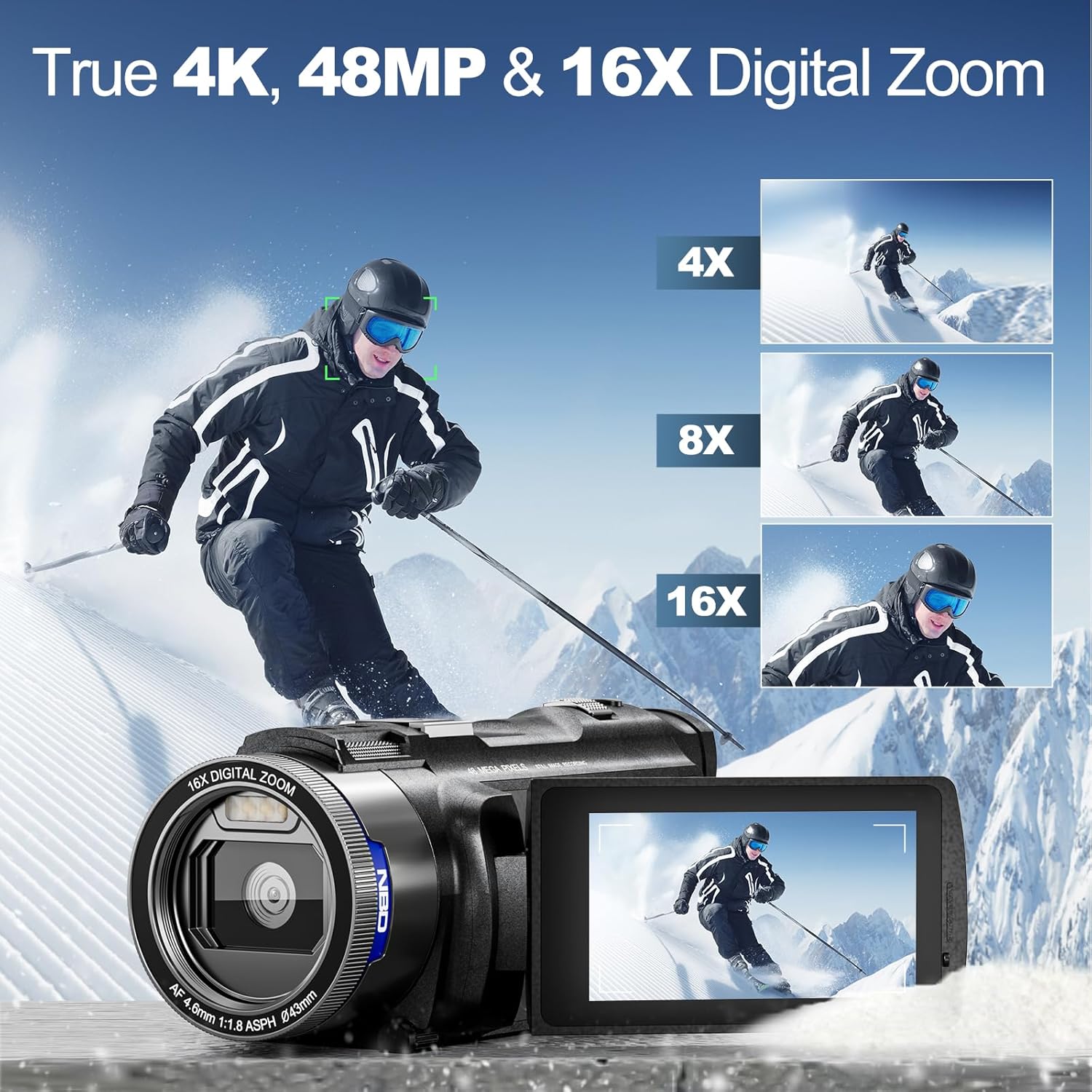 NBD 4K HD&48MP Camcorder Video - Lifestyle Of Korean review and price